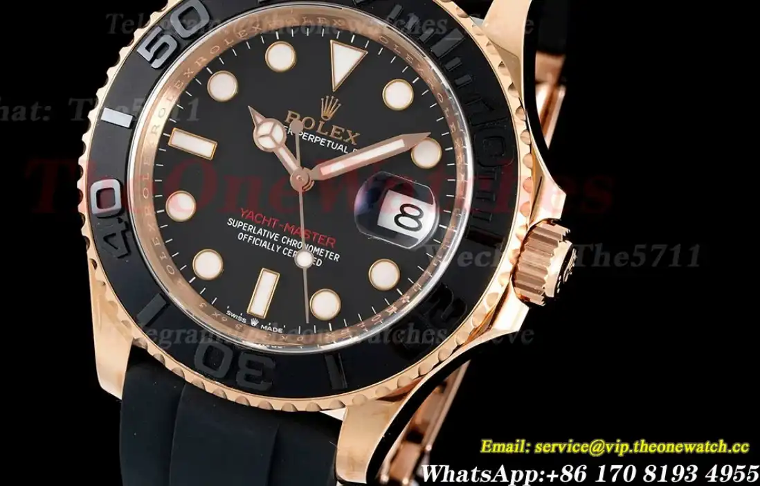 Yacht-Master 126655 40mm RG RU Black Dot Clean VR3235