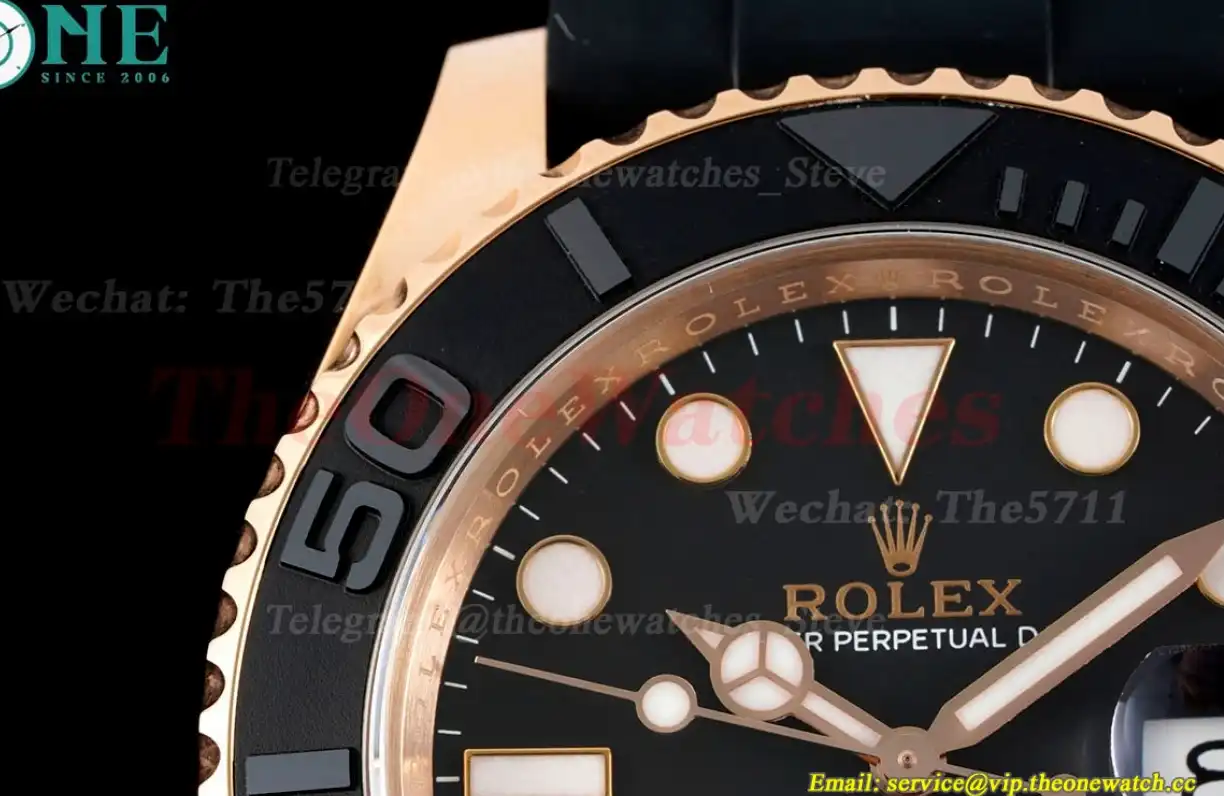 Yacht-Master 126655 40mm RG RU Black Dot Clean VR3235