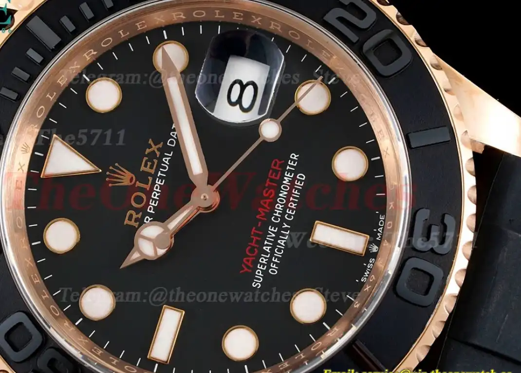 Yacht-Master 126655 40mm RG RU Black Dot Clean VR3235