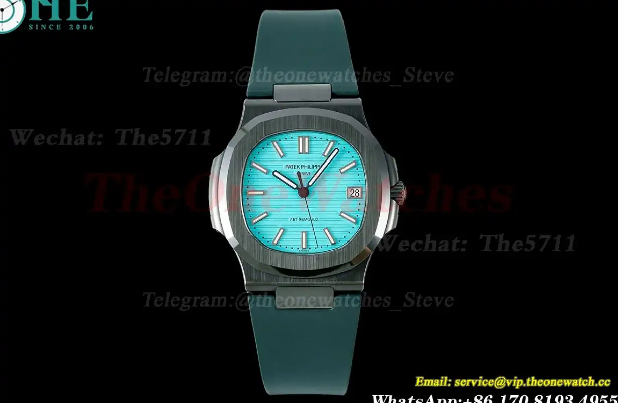 Nautilus AET 5711 40mm Cer RU Tiffany Blue Dial AMGF MY9015