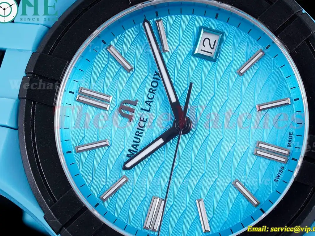 Aikon 40mm Blue Dial On Rubber Strap Ronda515