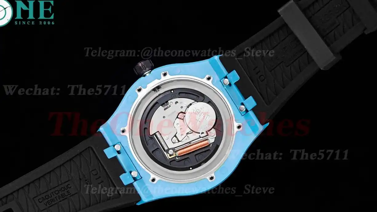 Aikon 40mm Blue Dial On Rubber Strap Ronda515