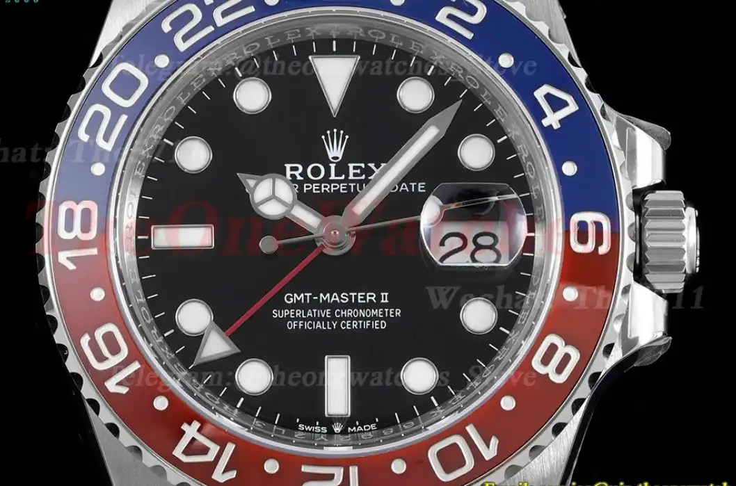 GMT Master II 126710 Pepsi 40mm SS SS Red Blue C+F V2 VR3285