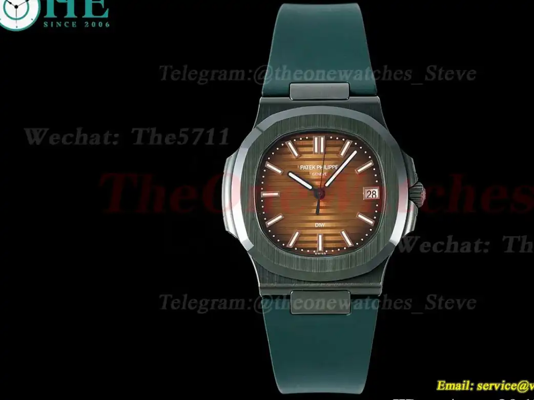 Nautilus AET 5711 40mm Cer RU Brown Textured Dial AMGF MY9015