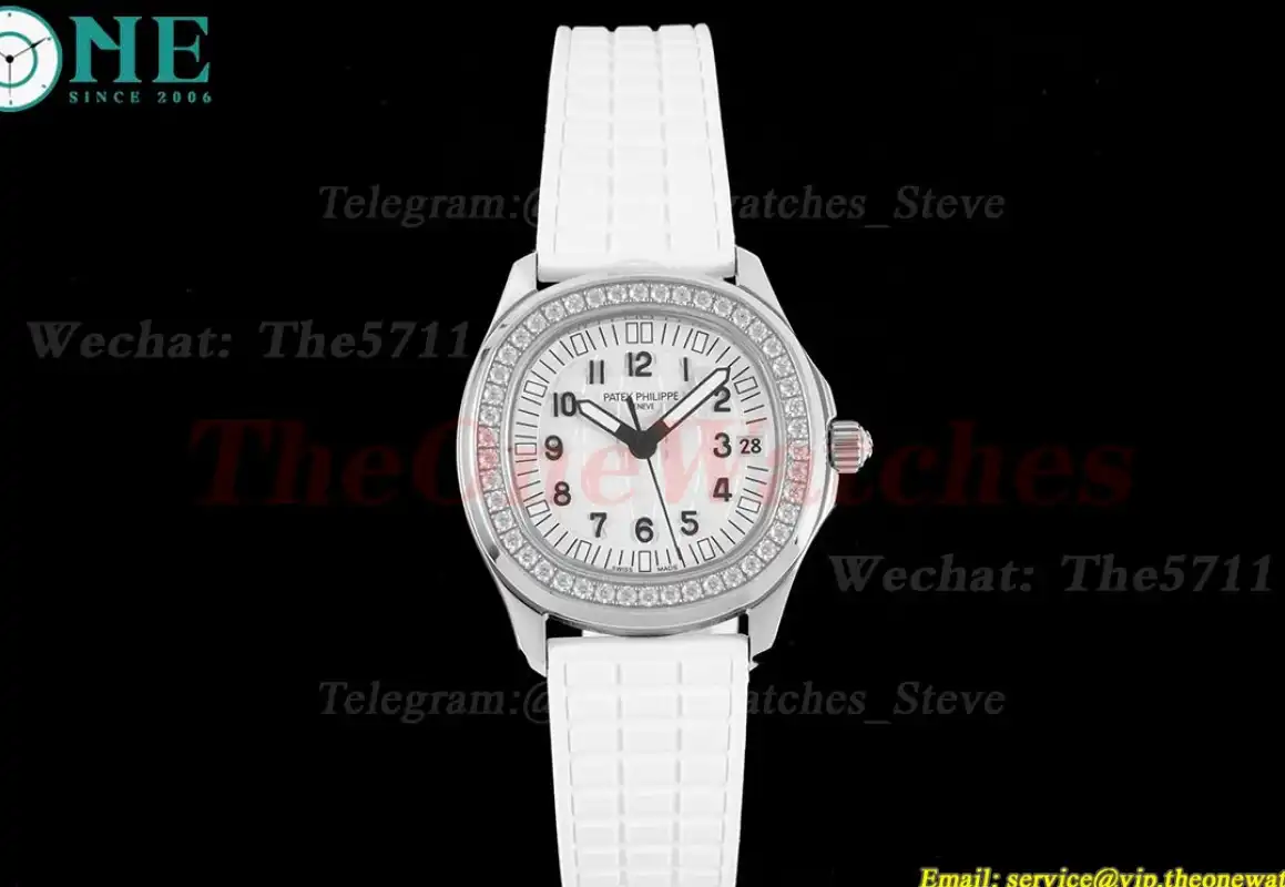 Aquanaut Lady 5068 35.6mm SS RU White Dial HIF A324