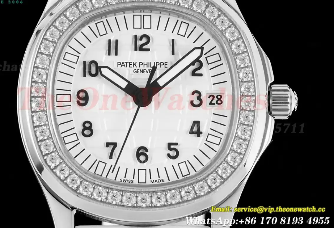 Aquanaut Lady 5068 35.6mm SS RU White Dial HIF A324