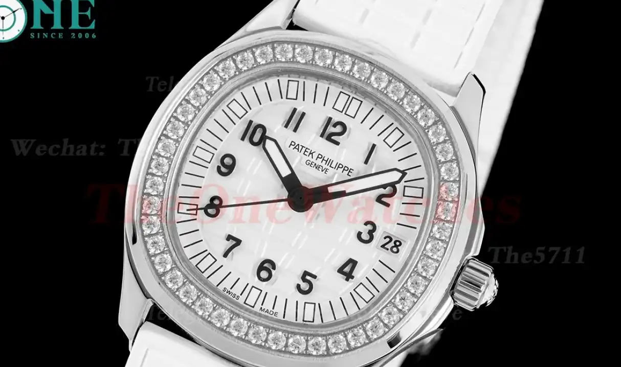 Aquanaut Lady 5068 35.6mm SS RU White Dial HIF A324