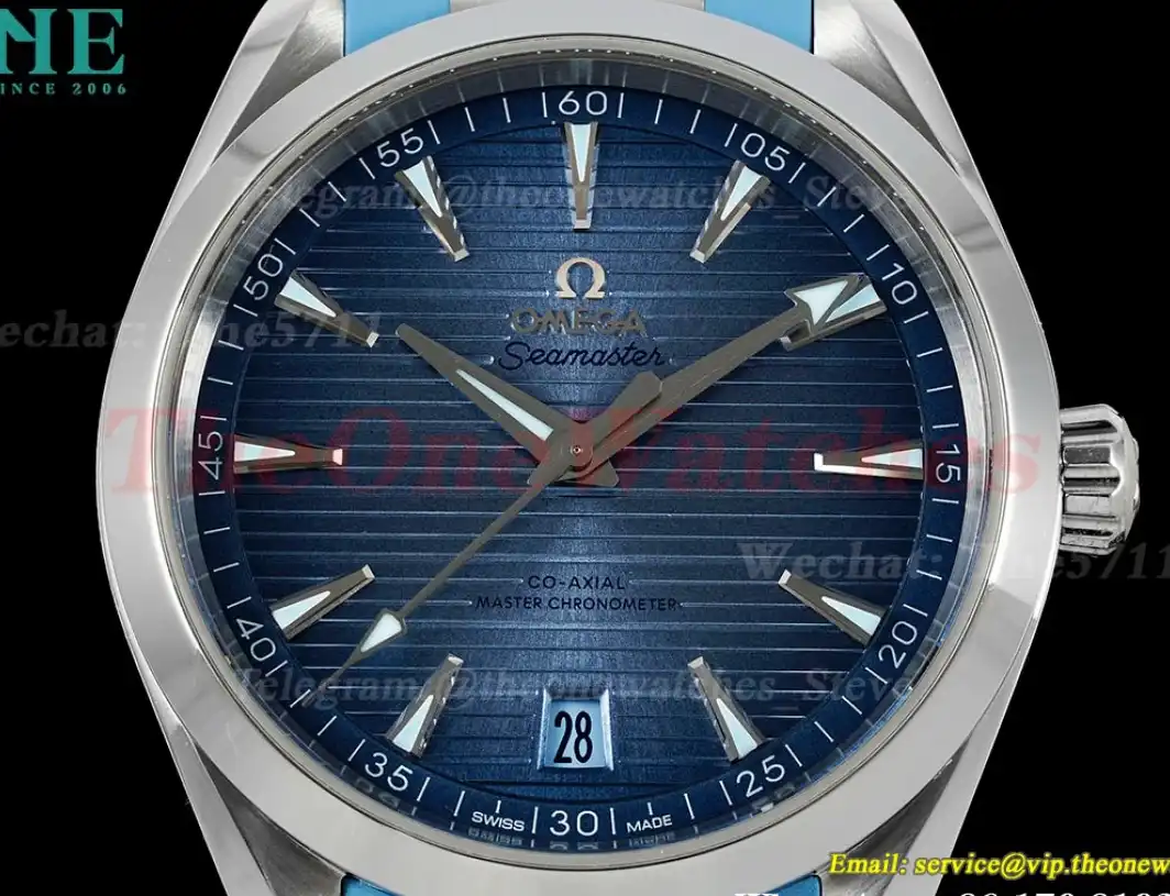 Aqua Terra 150m 41mm SS RU Dark Blue Dial VSF A8900 Super Clone