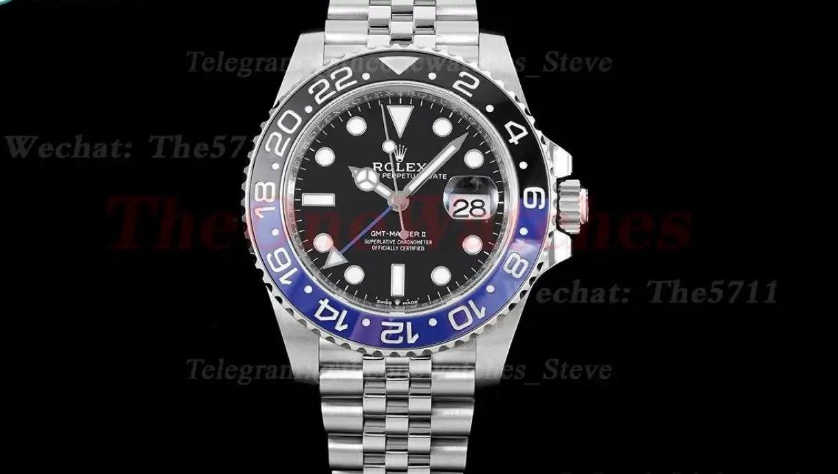 GMT Master II 126710 Batgirl 40mm 904L SS SS Jub C+F V2 VR3285