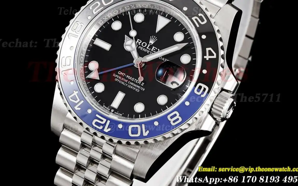 GMT Master II 126710 Batgirl 40mm 904L SS SS Jub C+F V2 VR3285