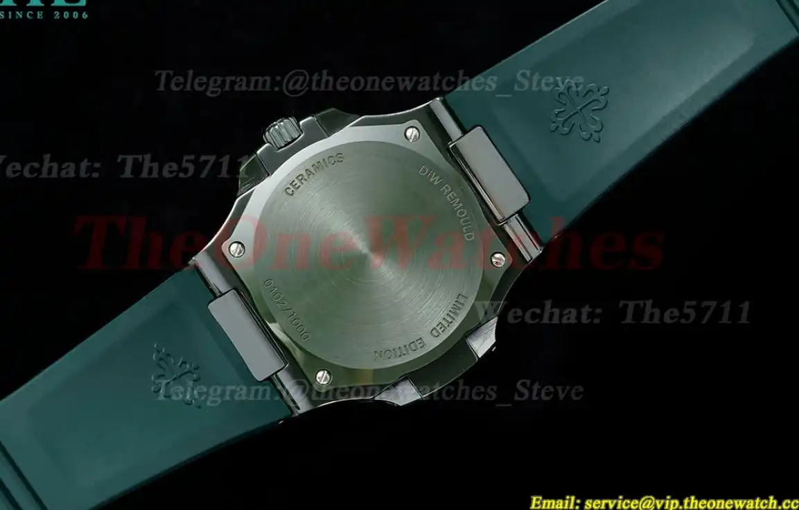 Nautilus AET 5711 40mm Cer RU Yellow Green Dial AMGF MY9015