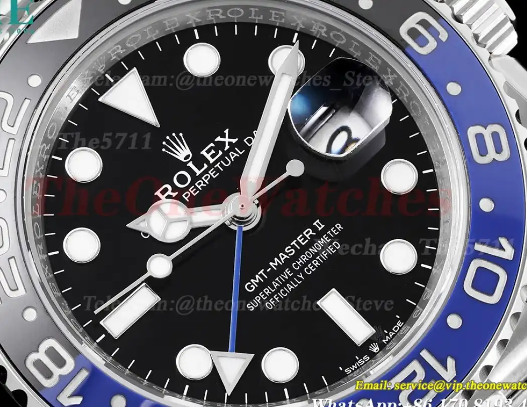 GMT Master II 126710 Batgirl 40mm 904L SS SS Jub C+F V2 VR3285