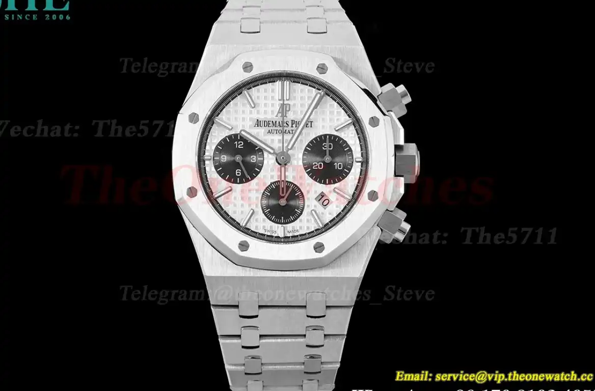 Royal Oak Chrono 26331 SS SS White Black IPF A7750