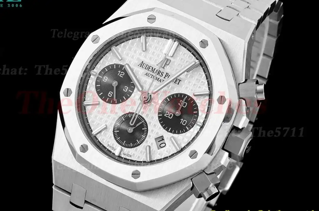 Royal Oak Chrono 26331 SS SS White Black IPF A7750