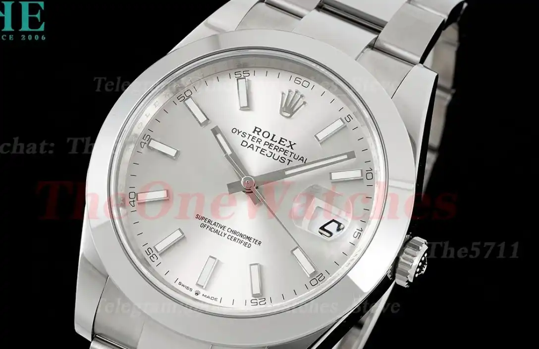 Datejust 126300 41mm Oyster 904L SS SS Silver Stk VSF VS3235