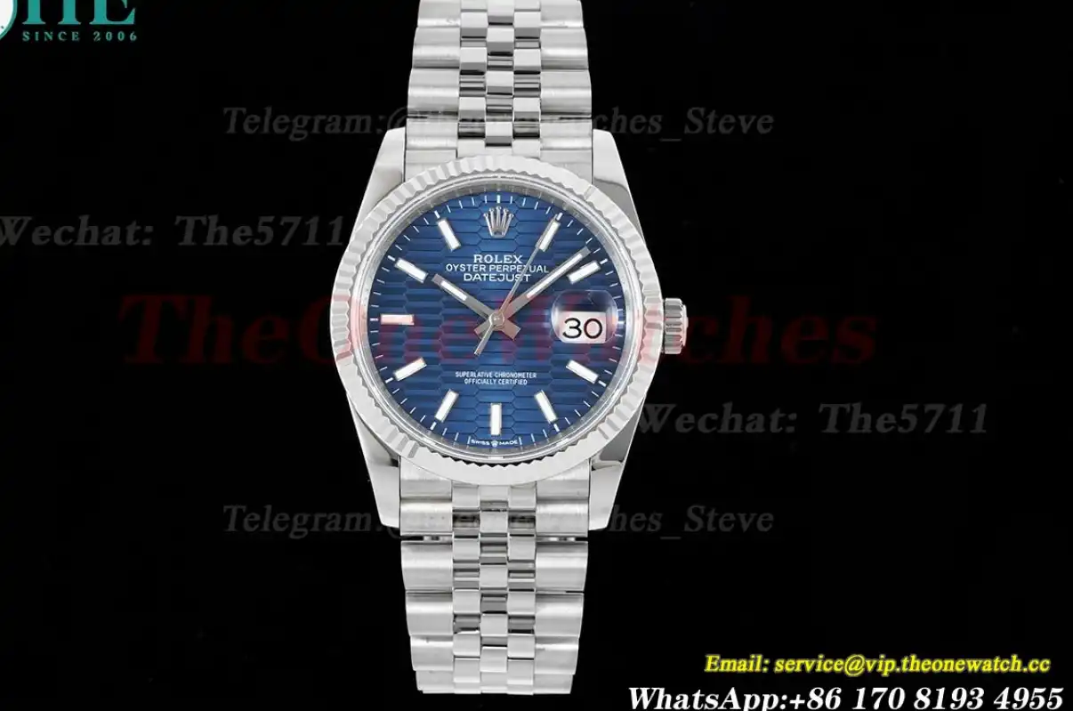 Datejust 126234 36mm Jubilee SS SS Blue Dial JDF V2 VR3235