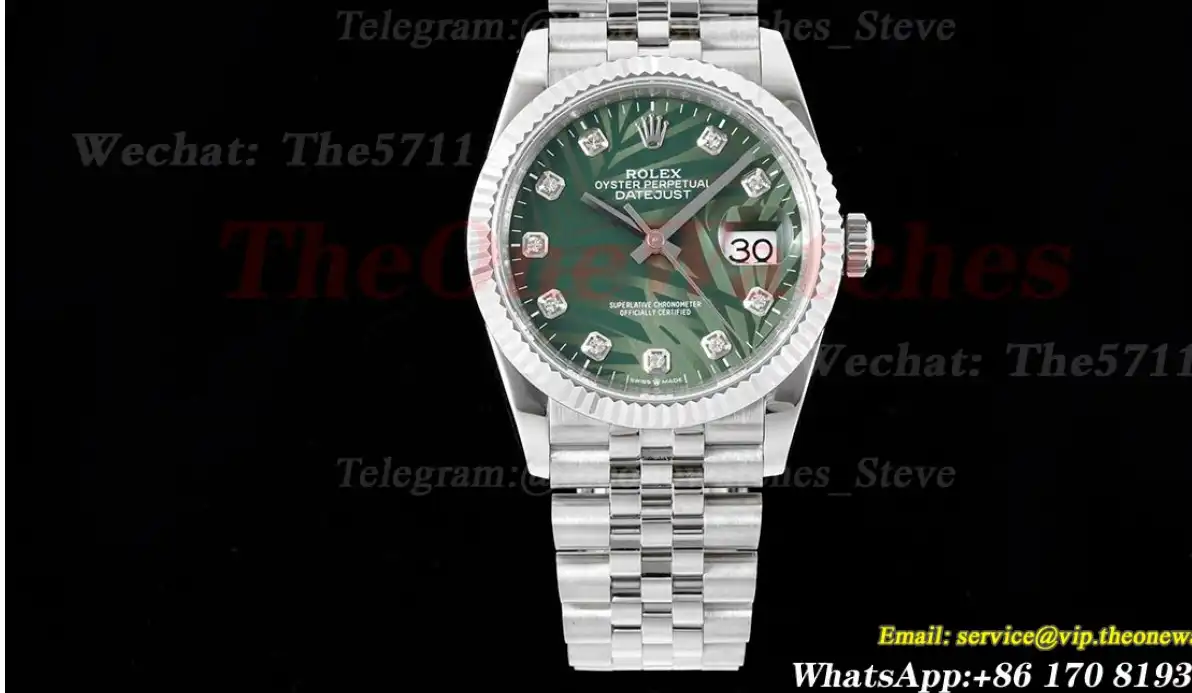 Datejust 126234 36mm Jubilee 904L Green SS SS JDF V2 VR3235