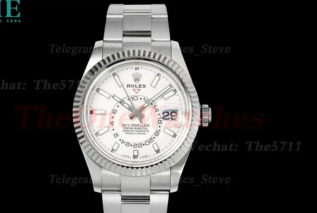 SkyDweller 326934 42mm SS SS White Stk FNF A9001