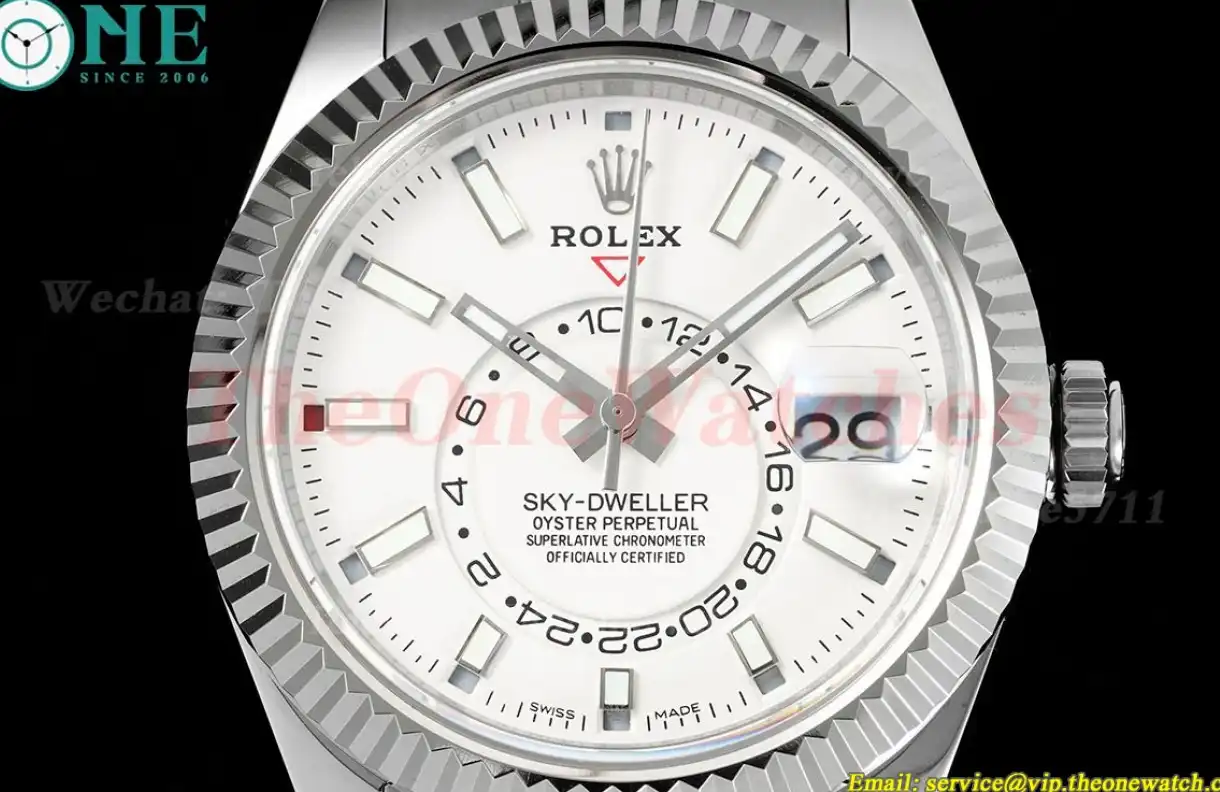 SkyDweller 326934 42mm SS SS White Stk FNF A9001