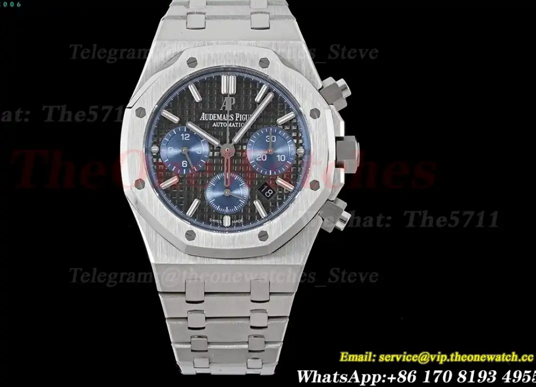 Royal Oak Chrono 26331 SS SS Black Blue IPF A7750