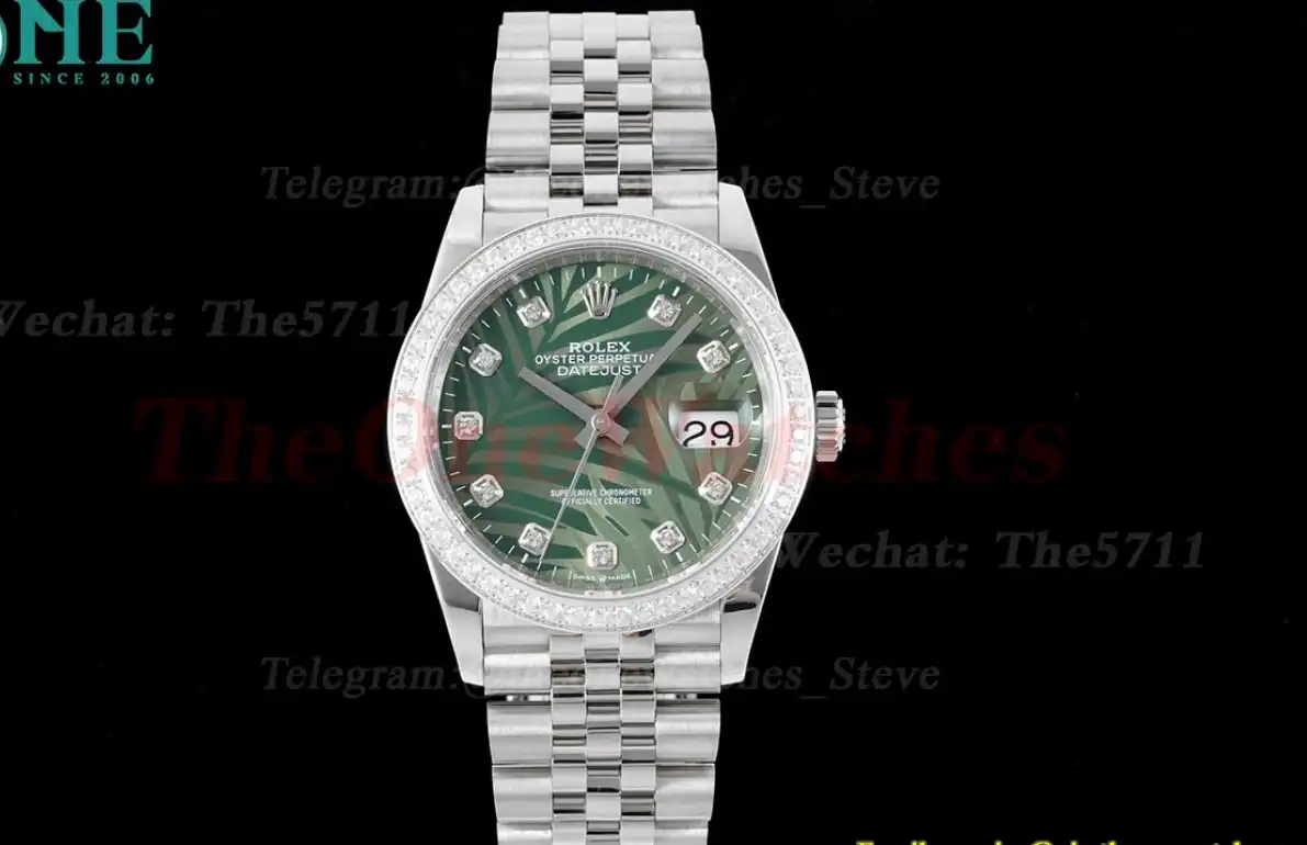 Datejust 126234 36mm Jubilee 904L Green Dia SS SS JDF V2 VR3235