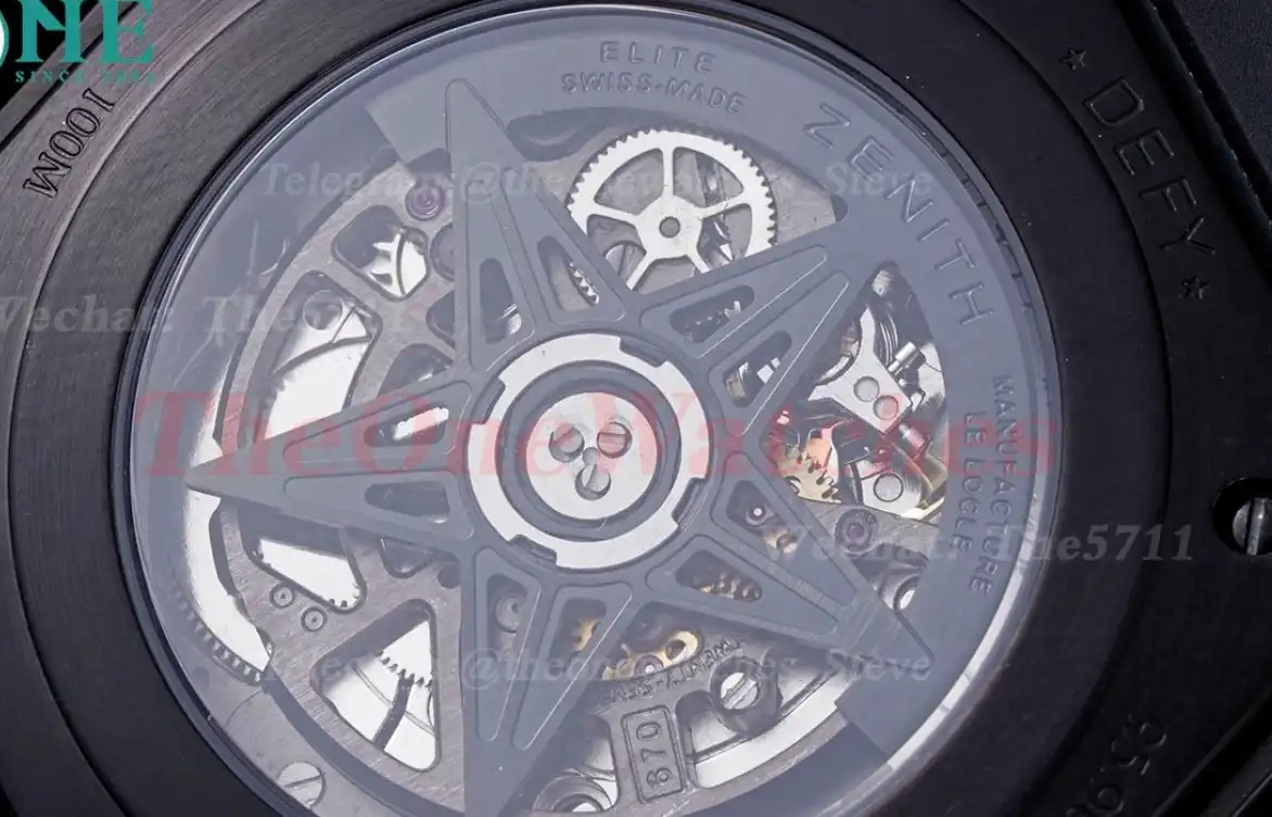 Defy Classic Black Skeleton Dial PVD RU LF V2 A2892