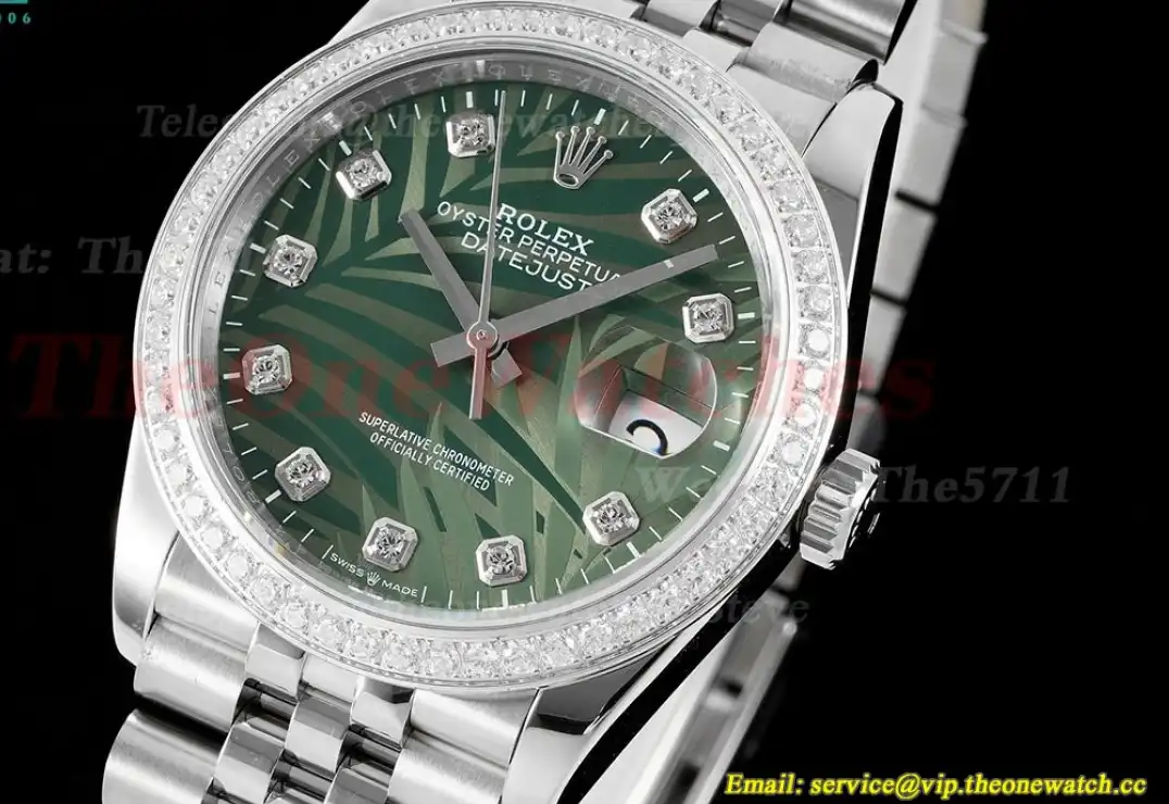 Datejust 126234 36mm Jubilee 904L Green Dia SS SS JDF V2 VR3235