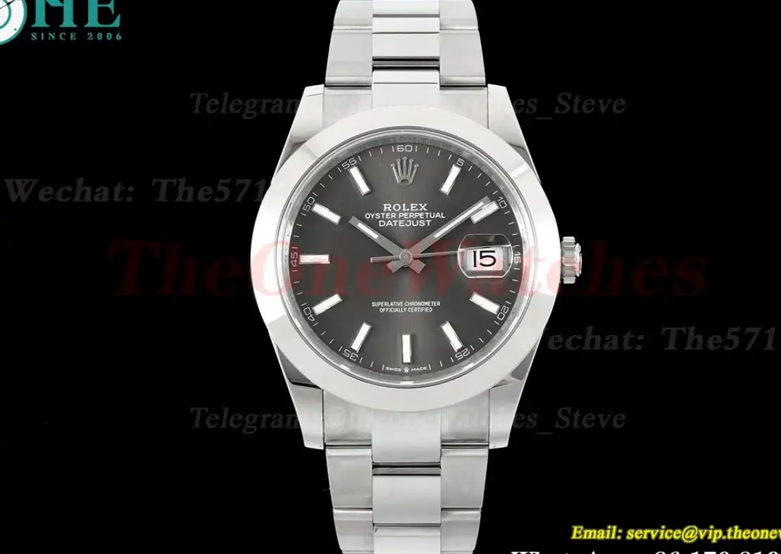 Datejust 126300 41mm Oyster 904L SS SS Grey Stk VSF VS3235