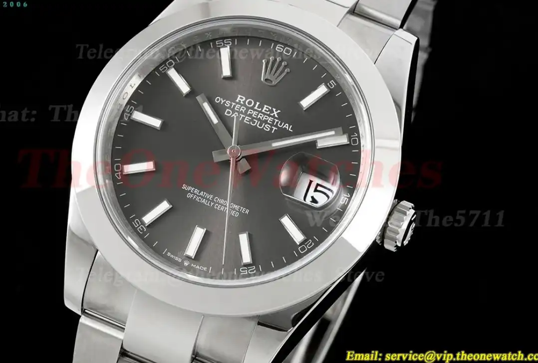 Datejust 126300 41mm Oyster 904L SS SS Grey Stk VSF VS3235