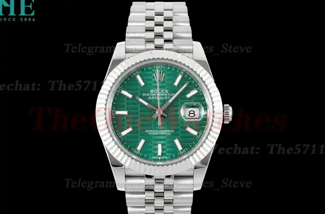 Datejust 126334 41mm Green Textured Dial SS SS DIW A3235