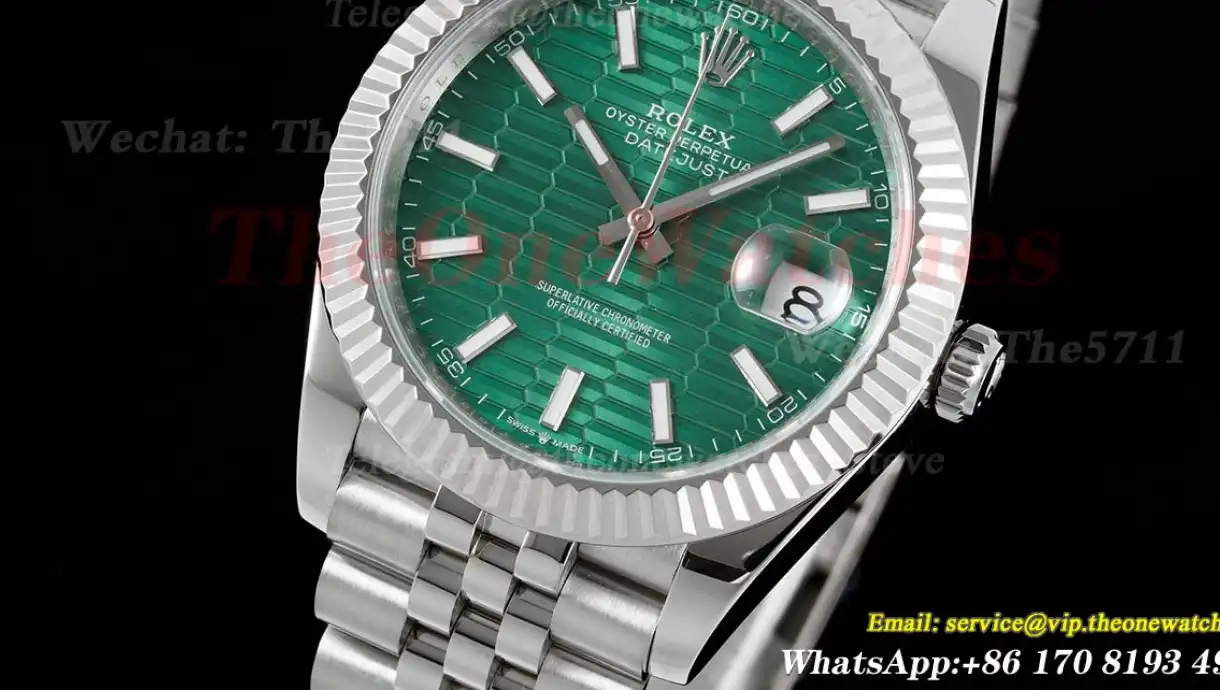 Datejust 126334 41mm Green Textured Dial SS SS DIW A3235