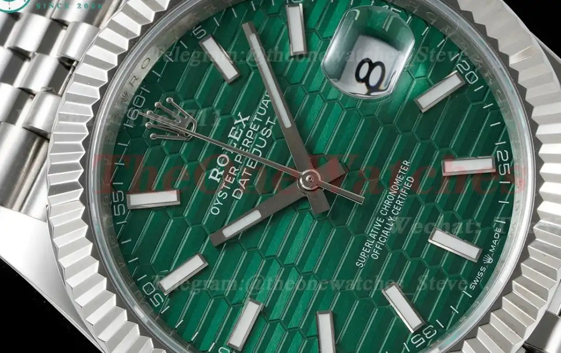 Datejust 126334 41mm Green Textured Dial SS SS DIW A3235