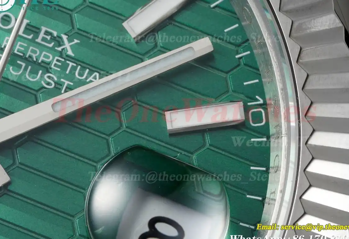 Datejust 126334 41mm Green Textured Dial SS SS DIW A3235