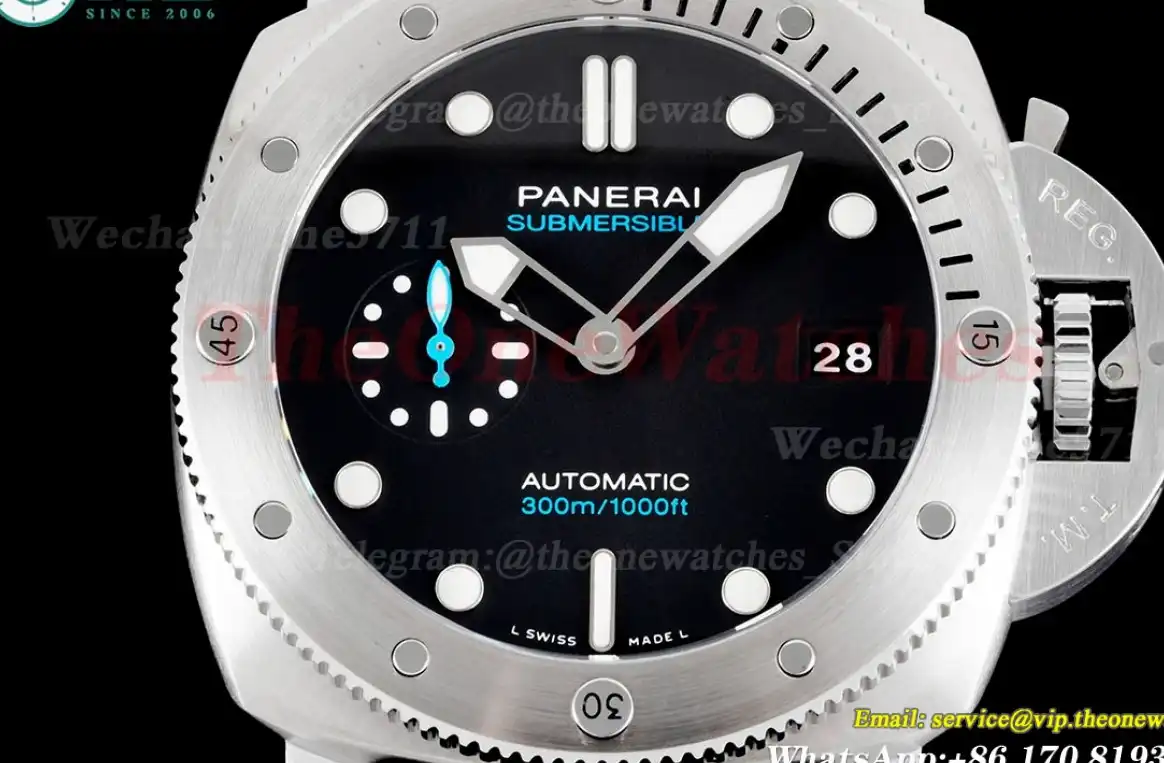 Submersible PAM1229 44mm SS RU black Dial VSF P900