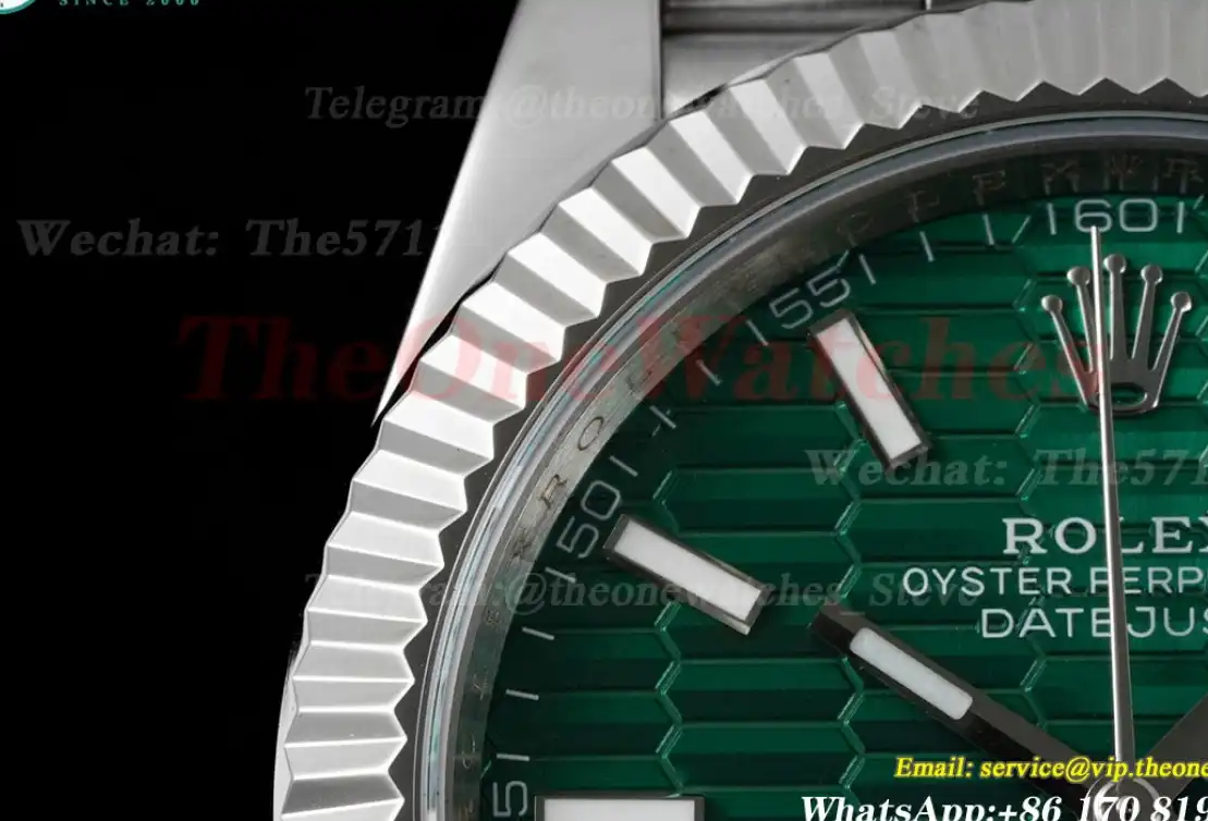 Datejust 126334 41mm Green Textured Dial SS SS DIW A3235