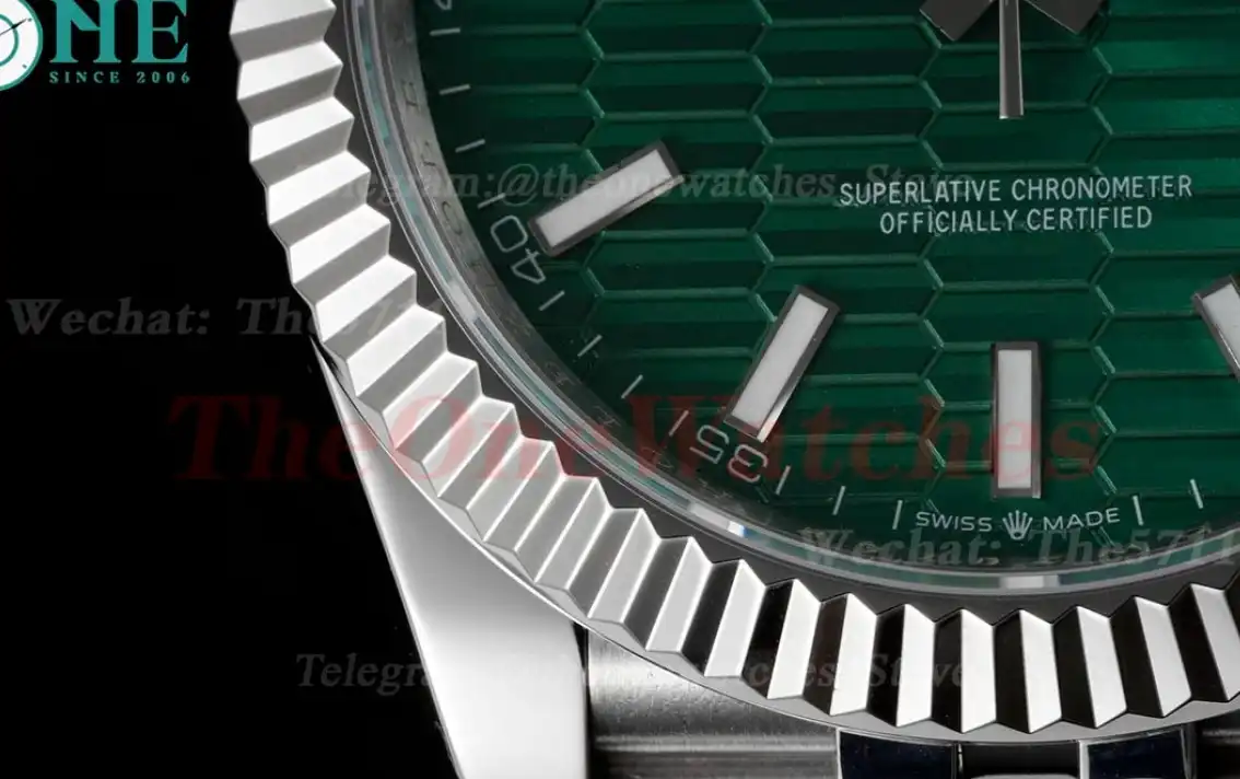 Datejust 126334 41mm Green Textured Dial SS SS DIW A3235