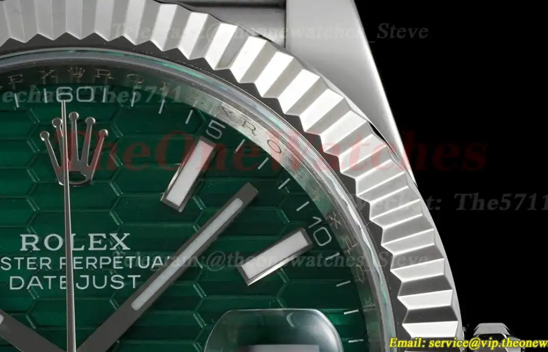 Datejust 126334 41mm Green Textured Dial SS SS DIW A3235