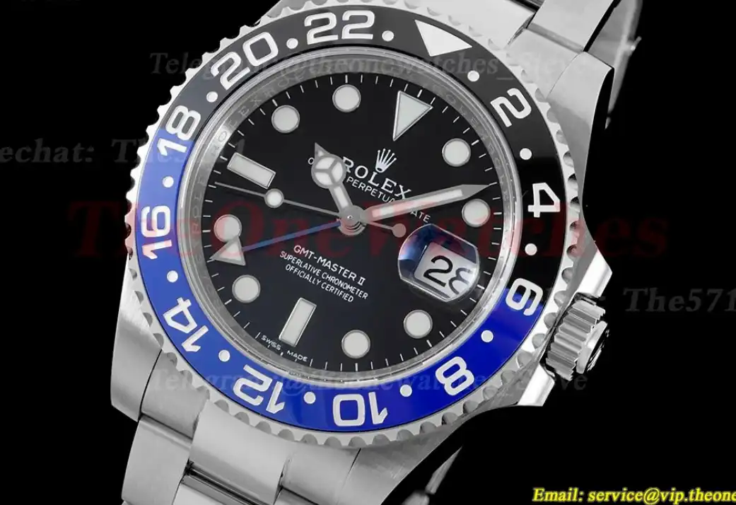 GMT Master II 116710 BLNR Oys 40mm SS SS Black Blue APF VR3186