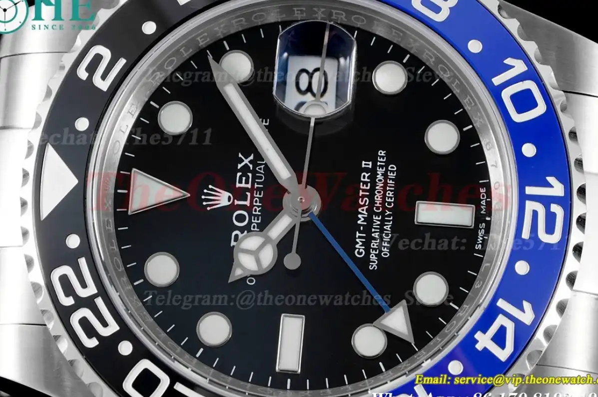 GMT Master II 116710 BLNR Oys 40mm SS SS Black Blue APF VR3186