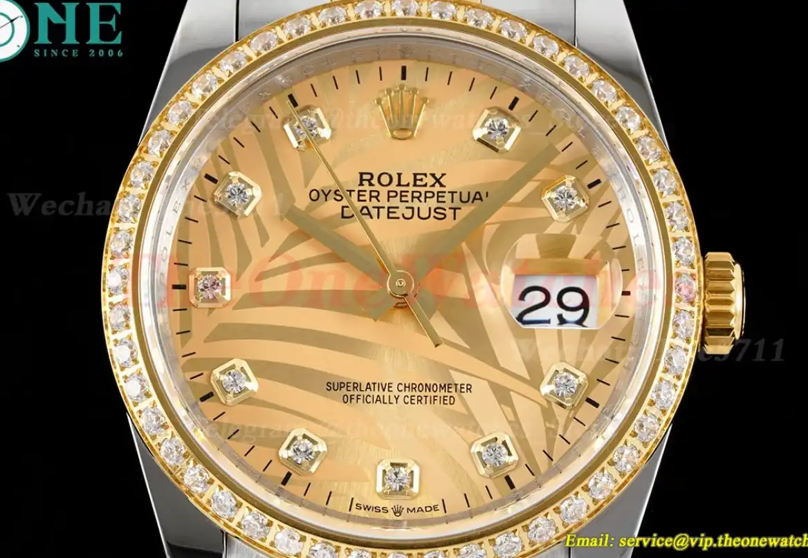 Datejust 126233 36mm Jubilee 904L Gold Dia SS YG JDF V2 VR3235