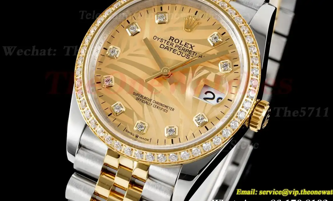 Datejust 126233 36mm Jubilee 904L Gold Dia SS YG JDF V2 VR3235