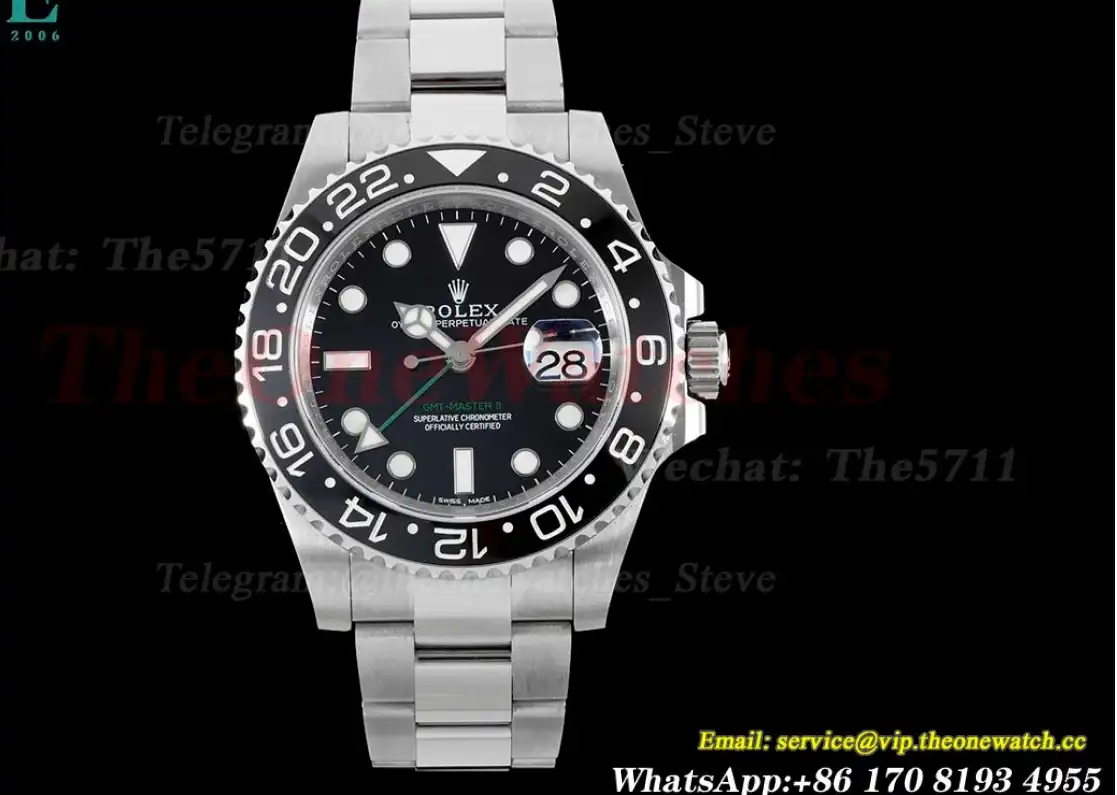 GMT Master II 116710LN Oys 40mm SS SS Black Black APF VR3186