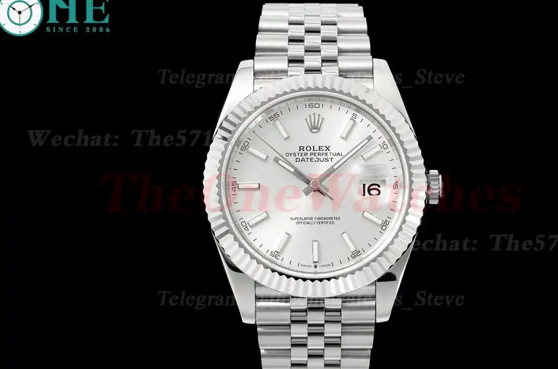 Datejust 126334 41MM Silver Stk 904L Jubilee Bracelet ZF A2824