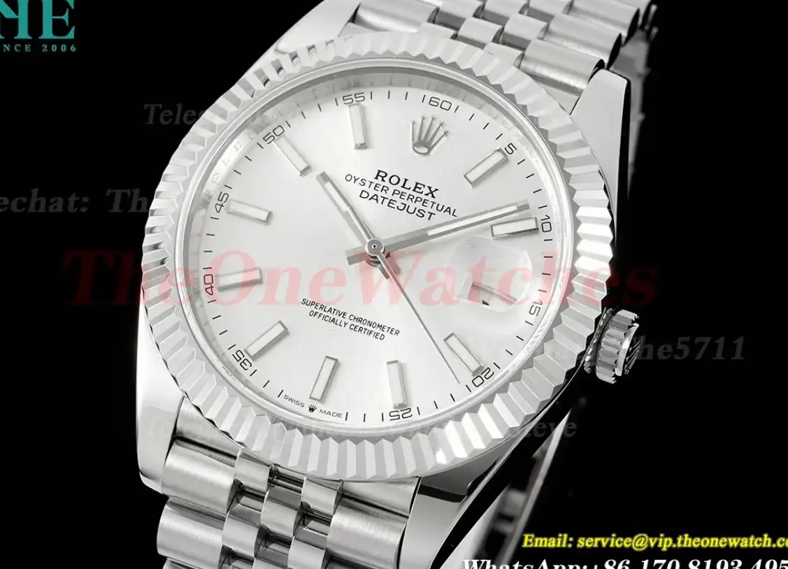 Datejust 126334 41MM Silver Stk 904L Jubilee Bracelet ZF A2824