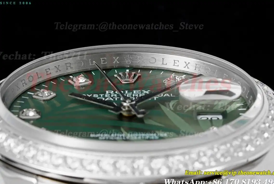 Datejust 126234 36mm Jubilee 904L Green Dia SS SS JDF V2 VR3235