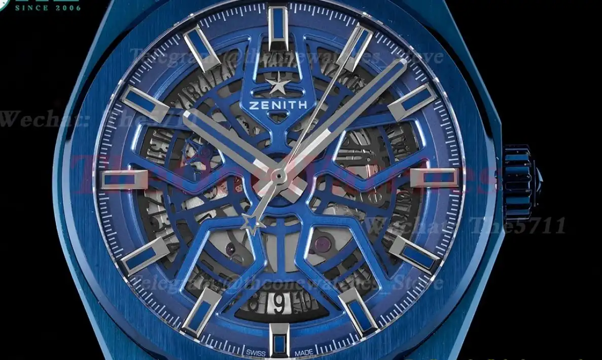 Defy Classic Blue Skeleton Dial PVD RU LF V2 A2892