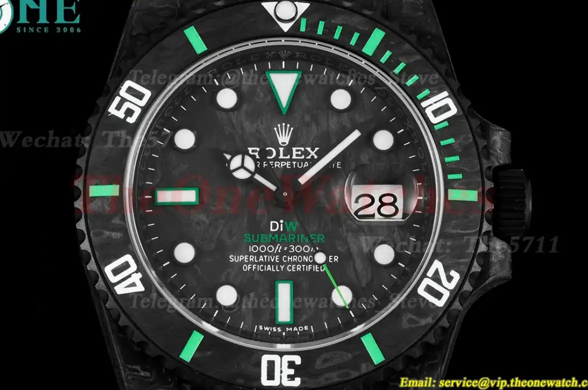 Submariner DIW 40MM Carbon NY Black Green VSF VS3135