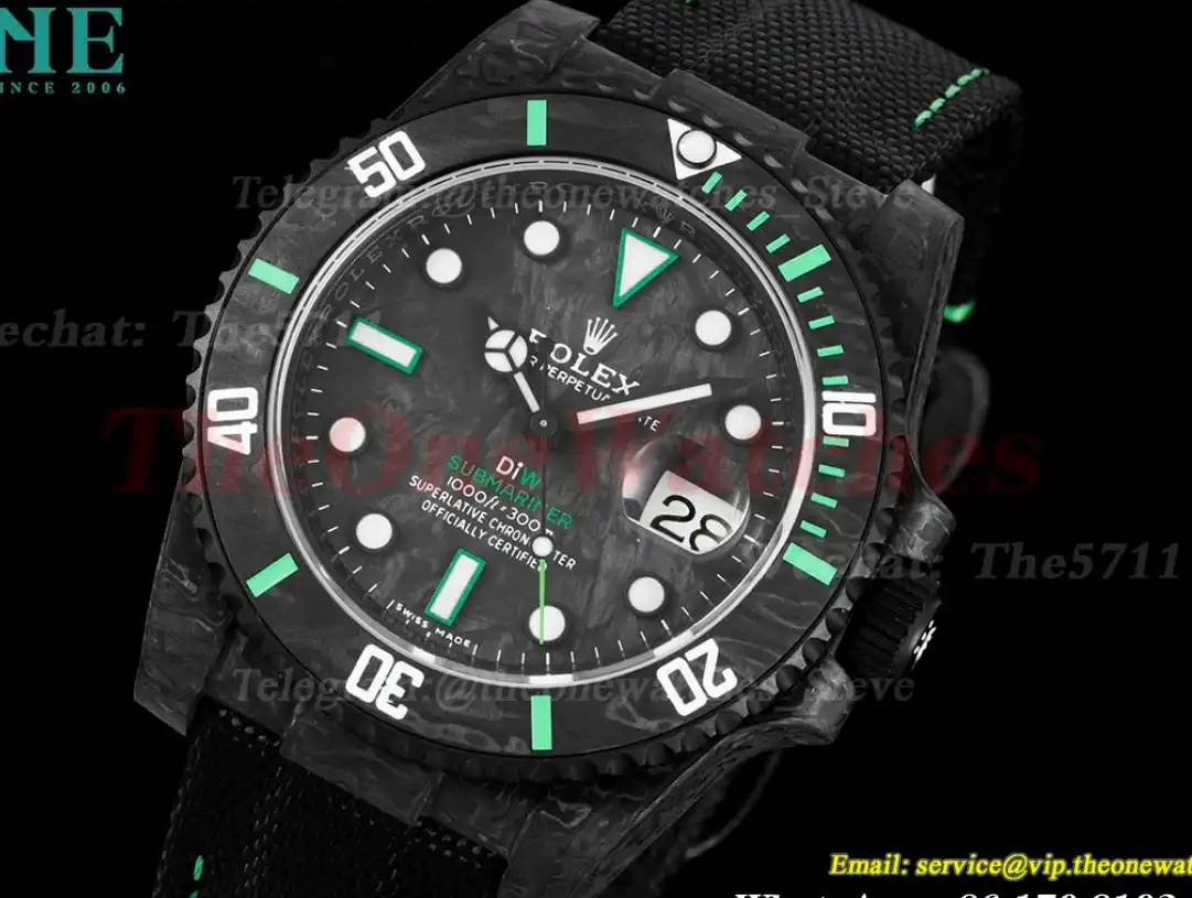 Submariner DIW 40MM Carbon NY Black Green VSF VS3135