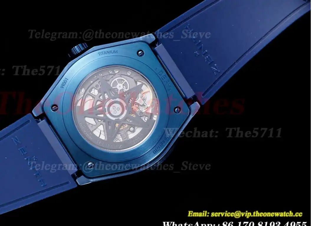 Defy Classic Blue Skeleton Dial PVD RU LF V2 A2892