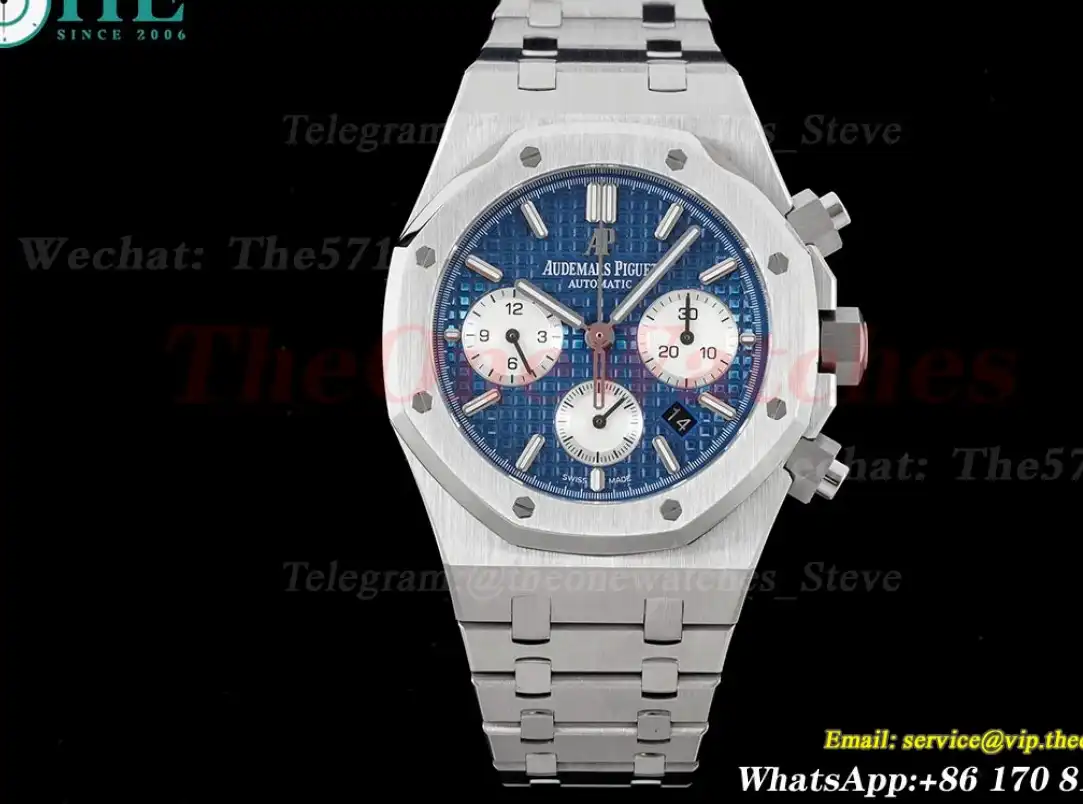 Royal Oak Chrono 26331 SS SS Blue White IPF A7750